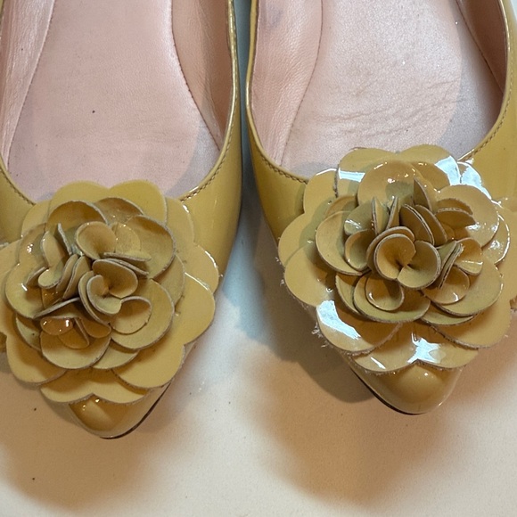 Kate Spade Mustard Floral Flats - Picture 11 of 11